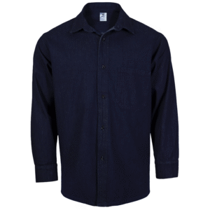 camisa de mezclilla.